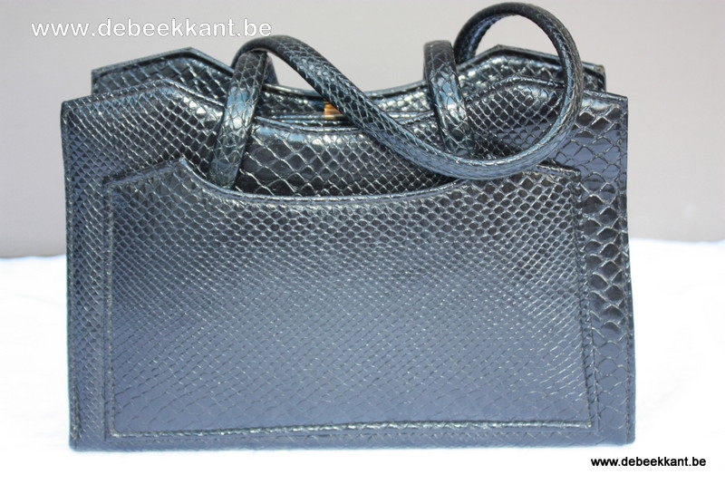 Vintage dameshandtas zwart 5